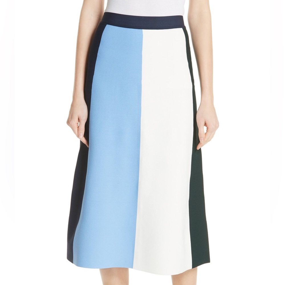 Tory Burch Sport Vertical Block Tech Knit Skirt Ace